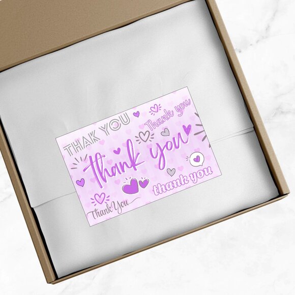 60 Poshmark Shopping Thank You Cards 4 x 2.8 - Picture 7 of 7